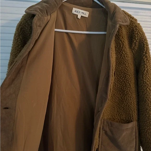 Alex Mill Brown Sherpa Chore Jacket - Picture 6 of 9